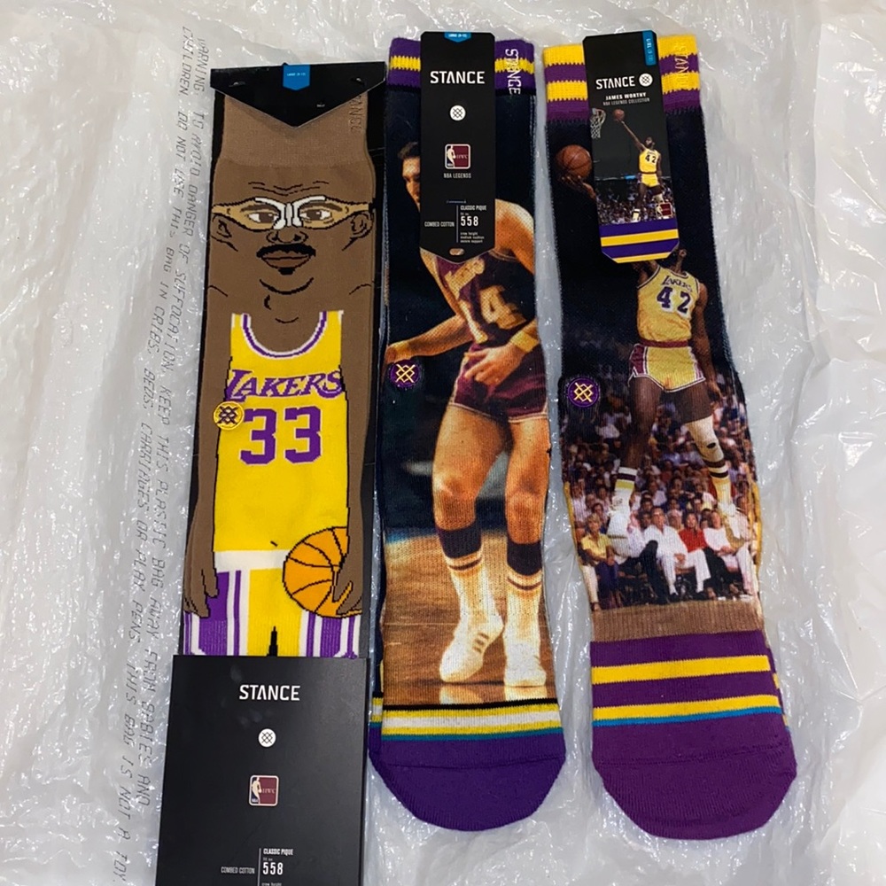 Los Angeles lakers stance socks 2 pack